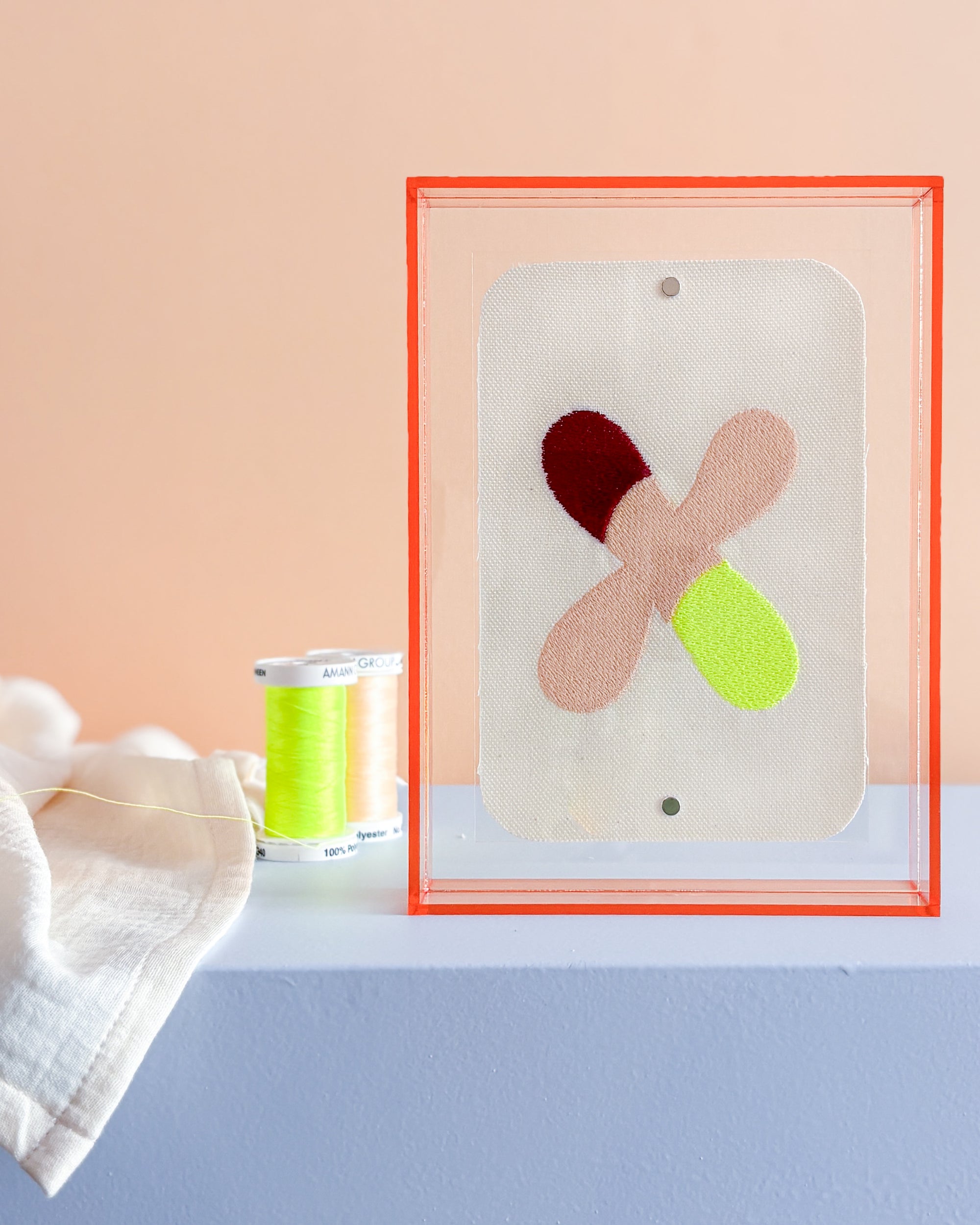Classic Embroidered Initials - Amber