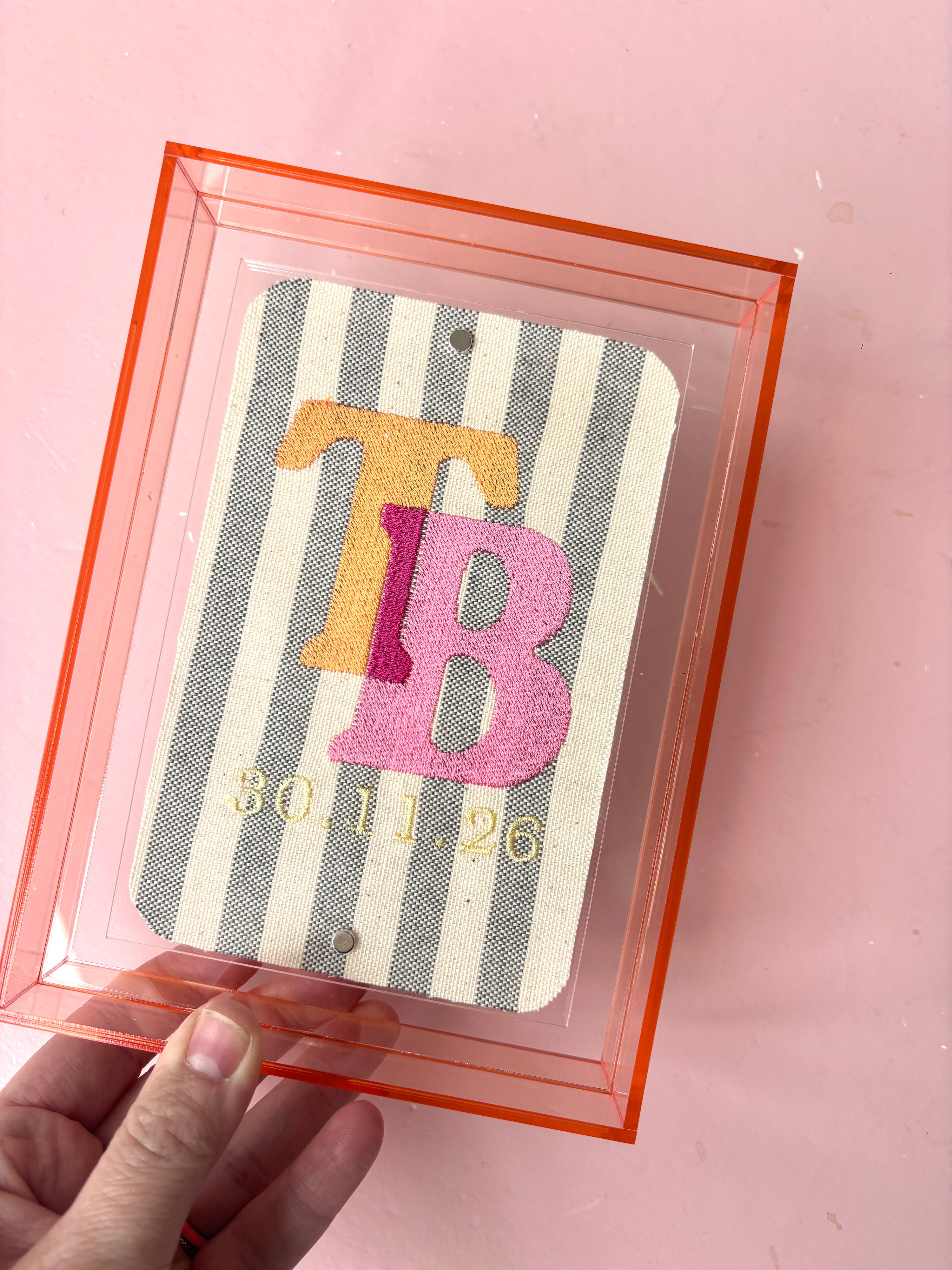 The Keepsake Initials - Poppy Pink