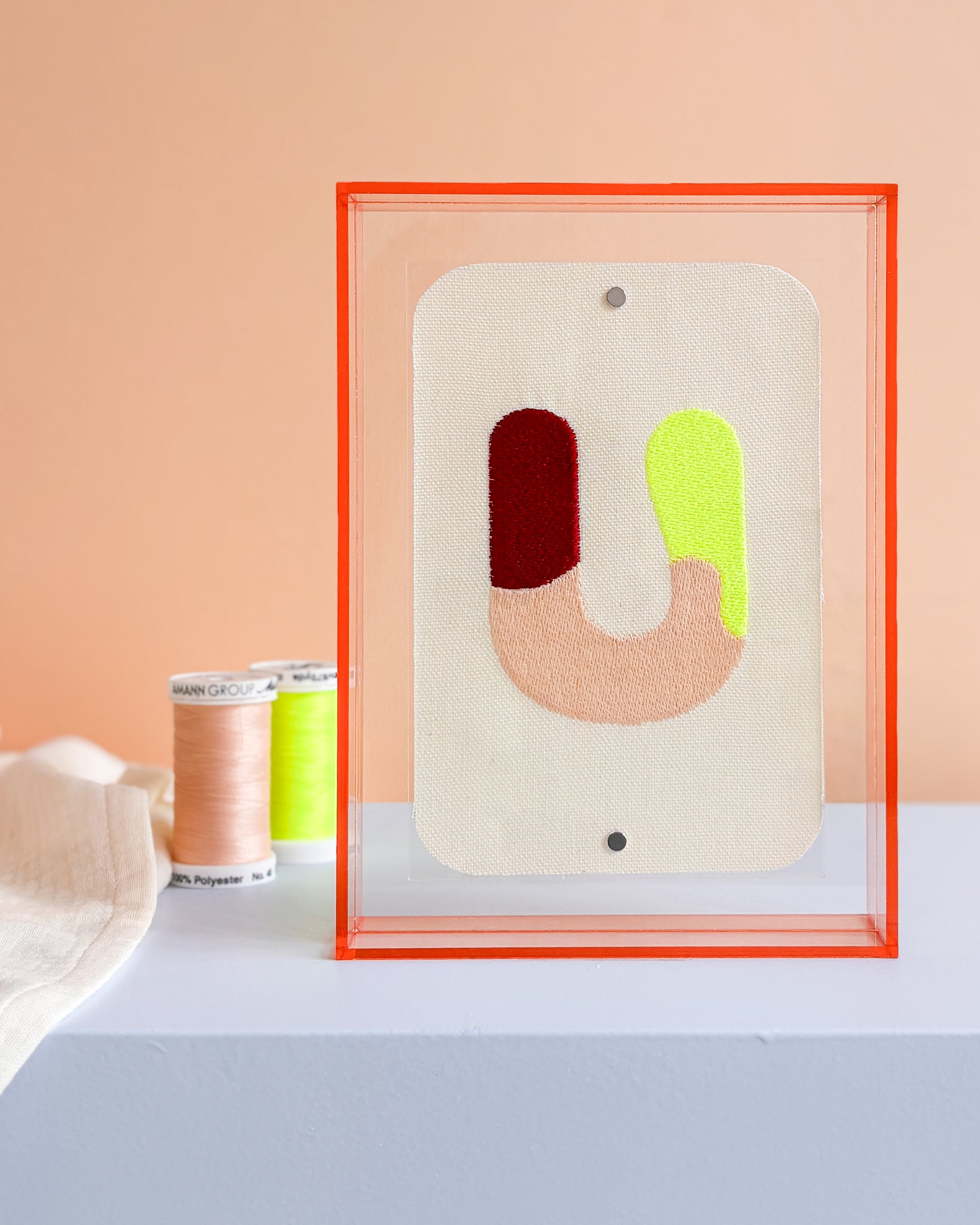Classic Embroidered Initials - Amber