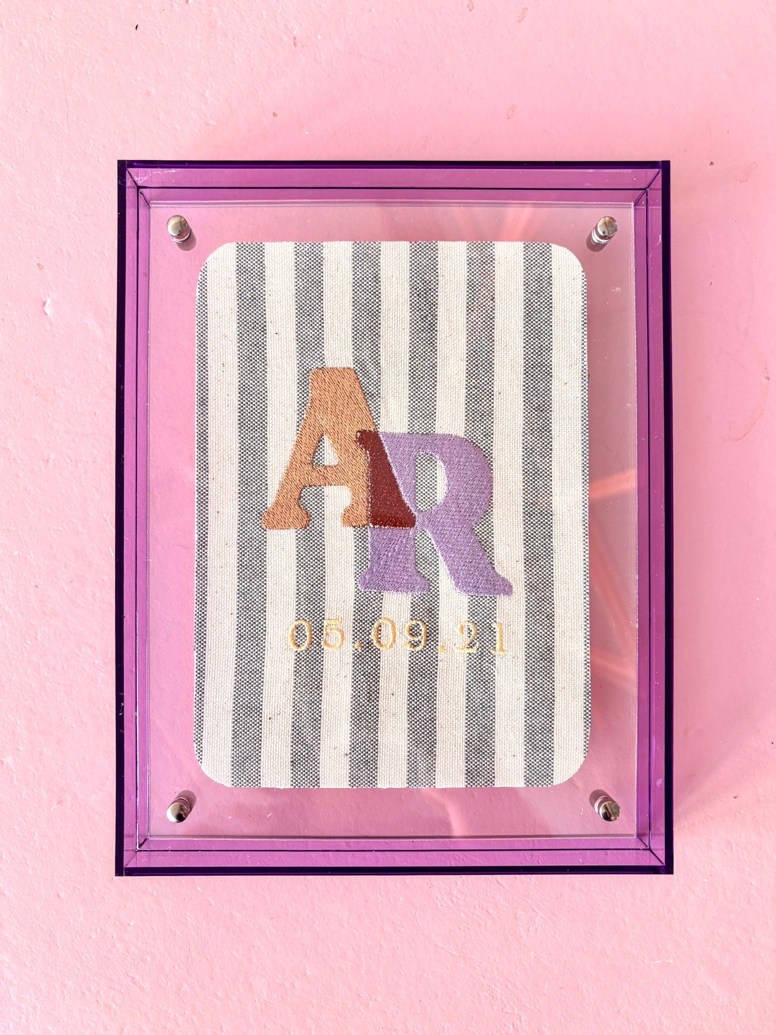 The Keepsake Initials - Cocoa & Lilac
