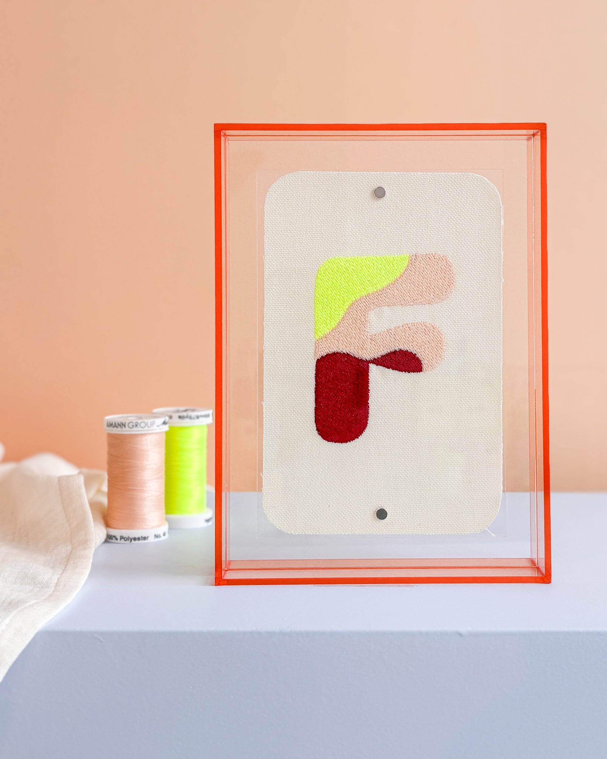 Classic Embroidered Initials - Amber