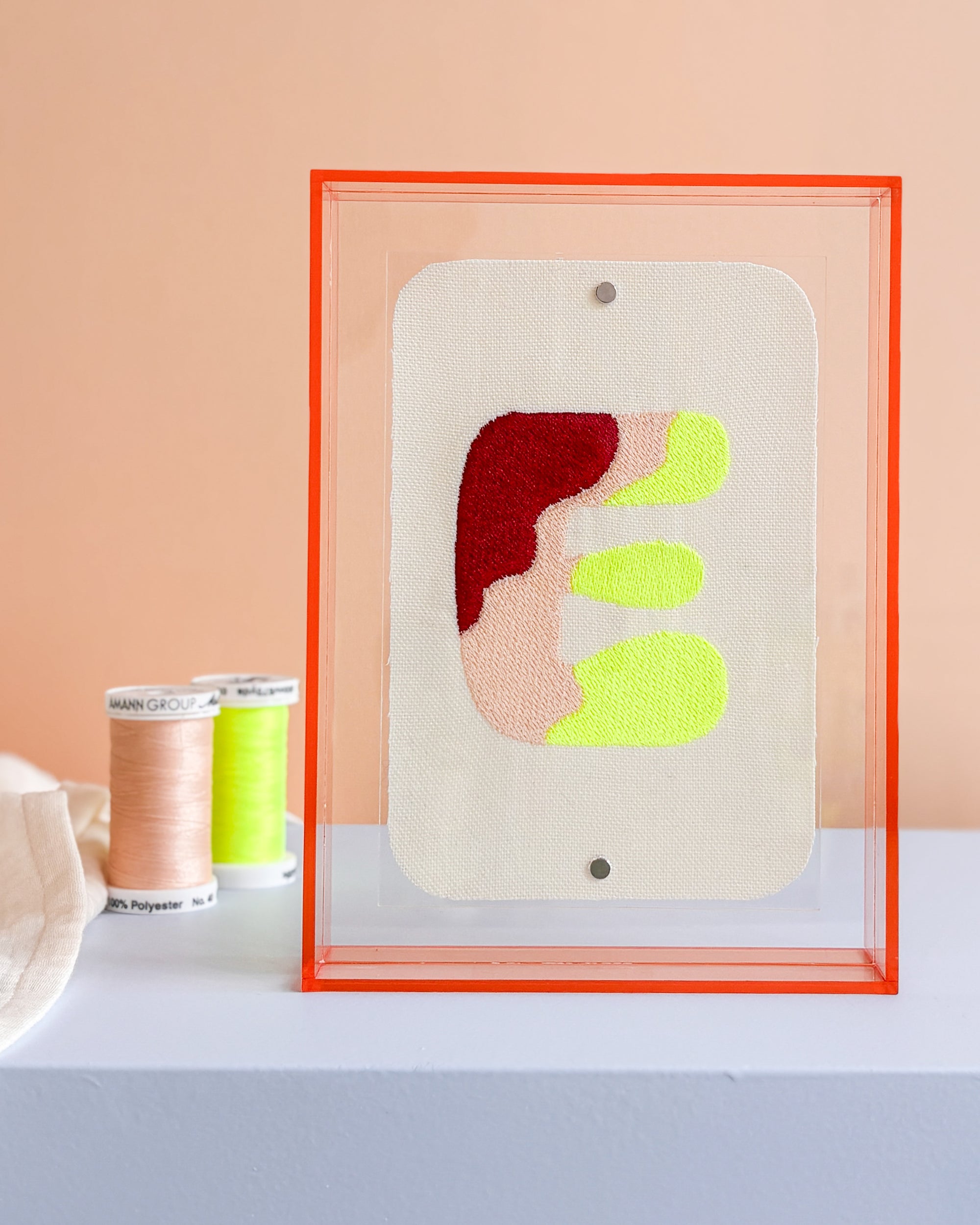 Classic Embroidered Initials - Amber