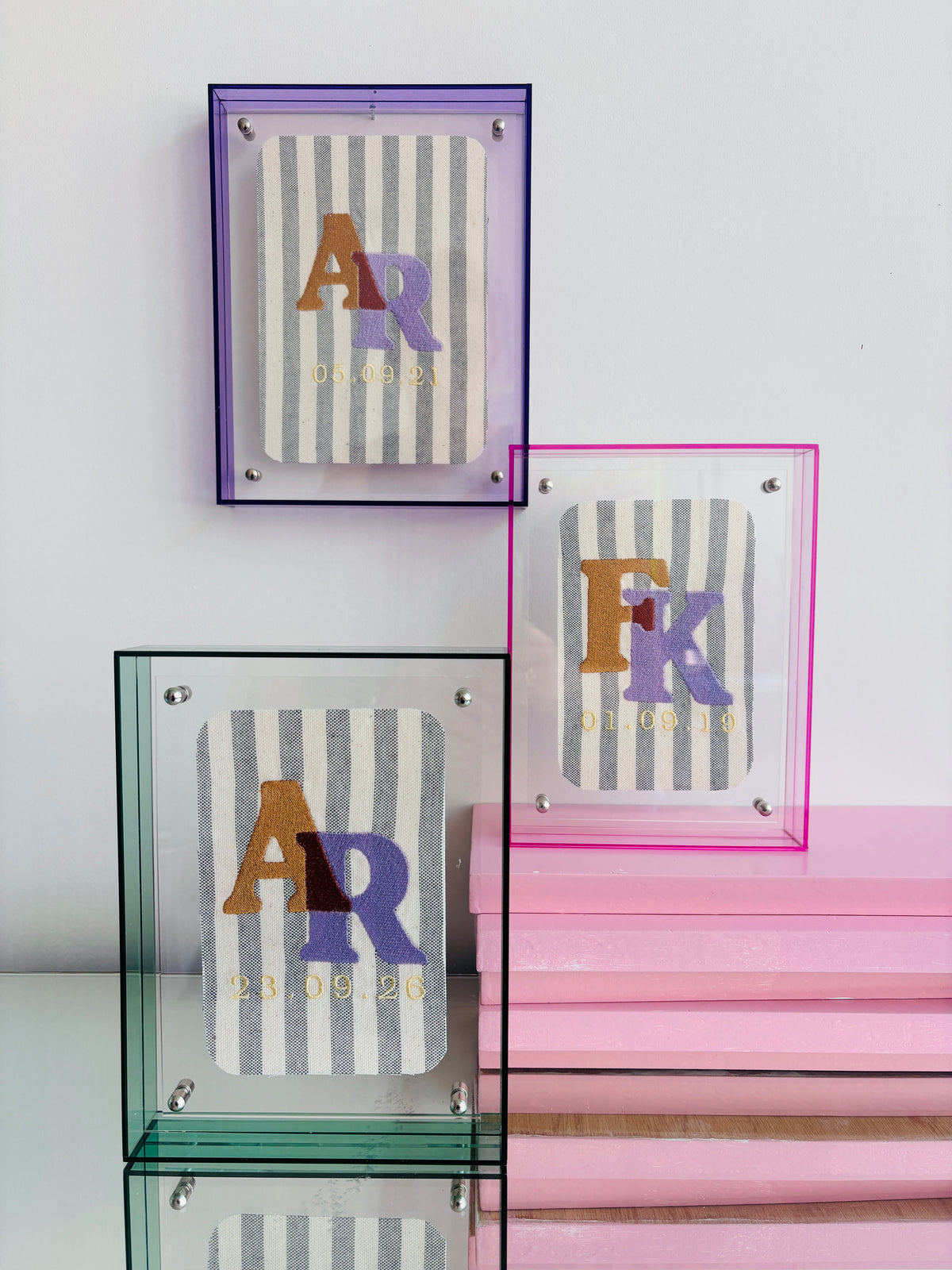 The Keepsake Initials - Cocoa & Lilac