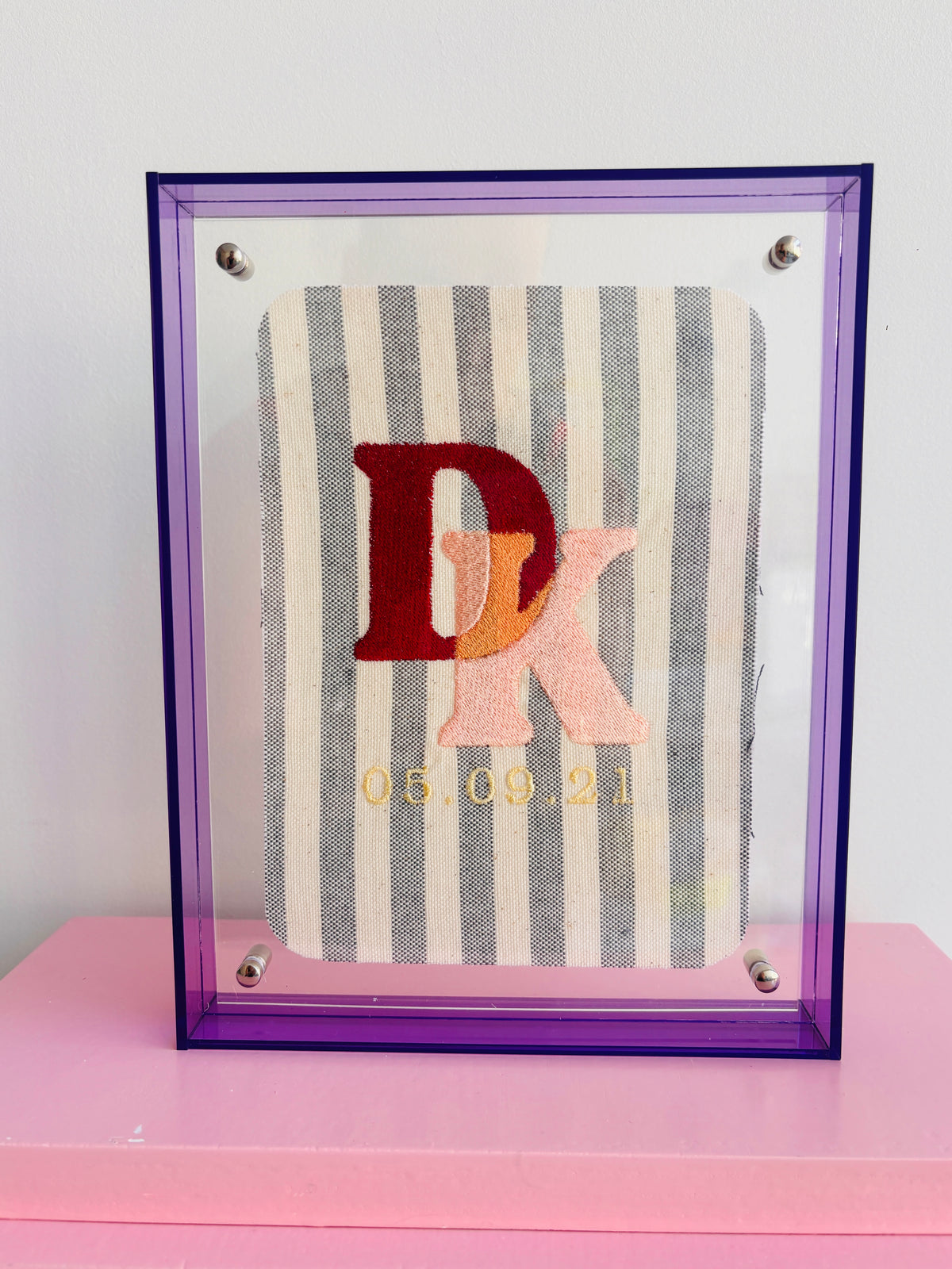 The Keepsake Initials - Cocoa & Lilac