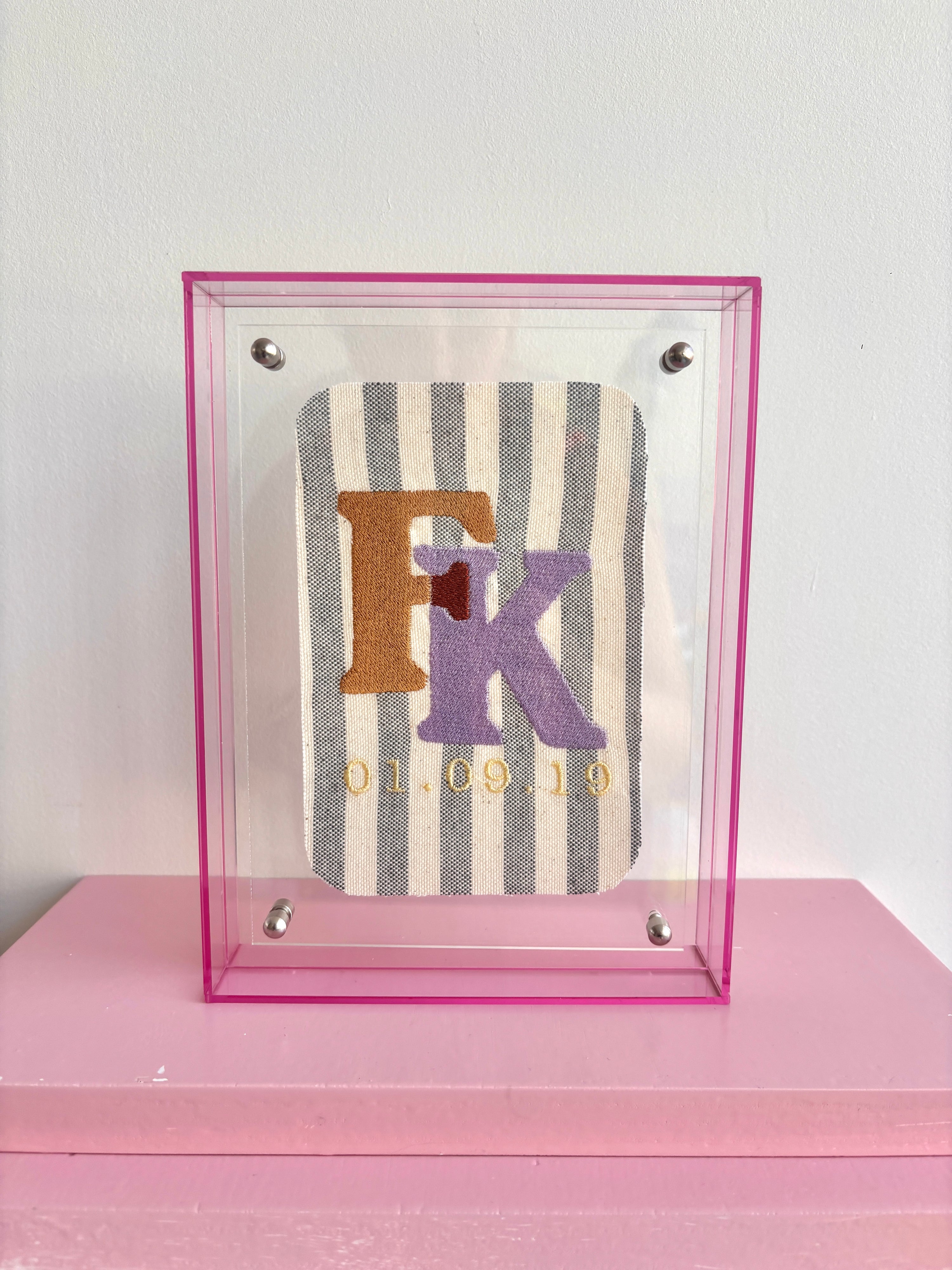 The Keepsake Initials - Cocoa & Lilac