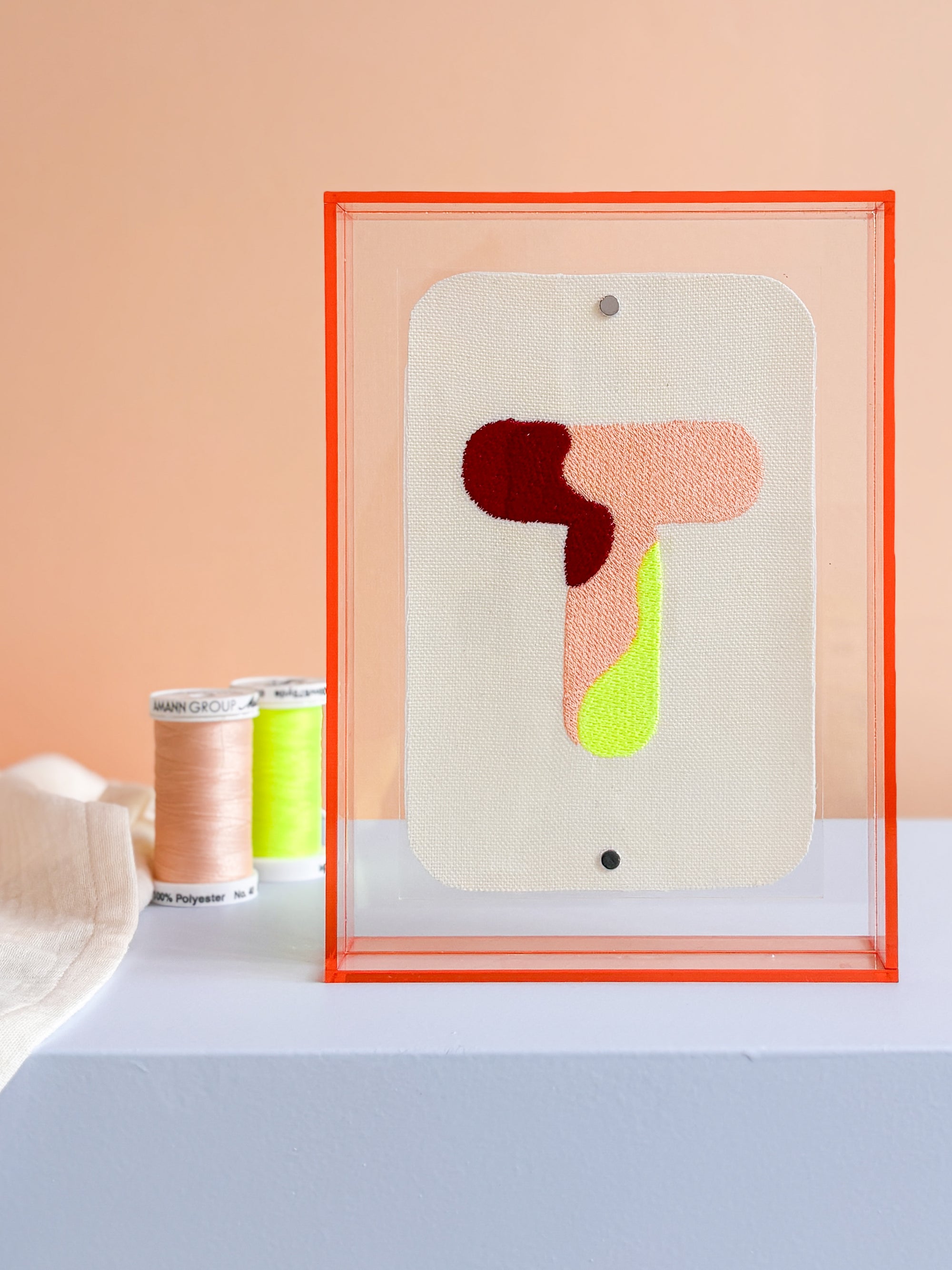 Classic Embroidered Initials - Amber