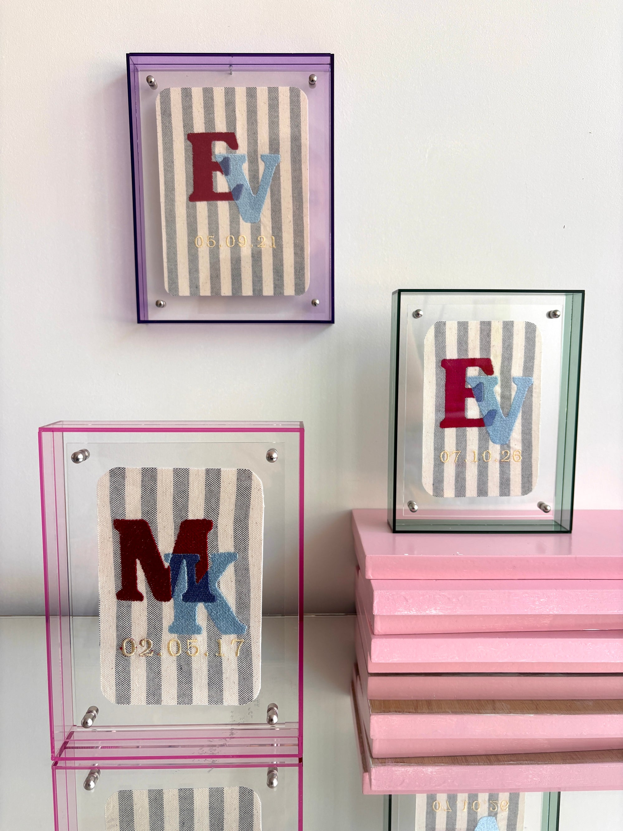 The Keepsake Initials - Rouge & Blue