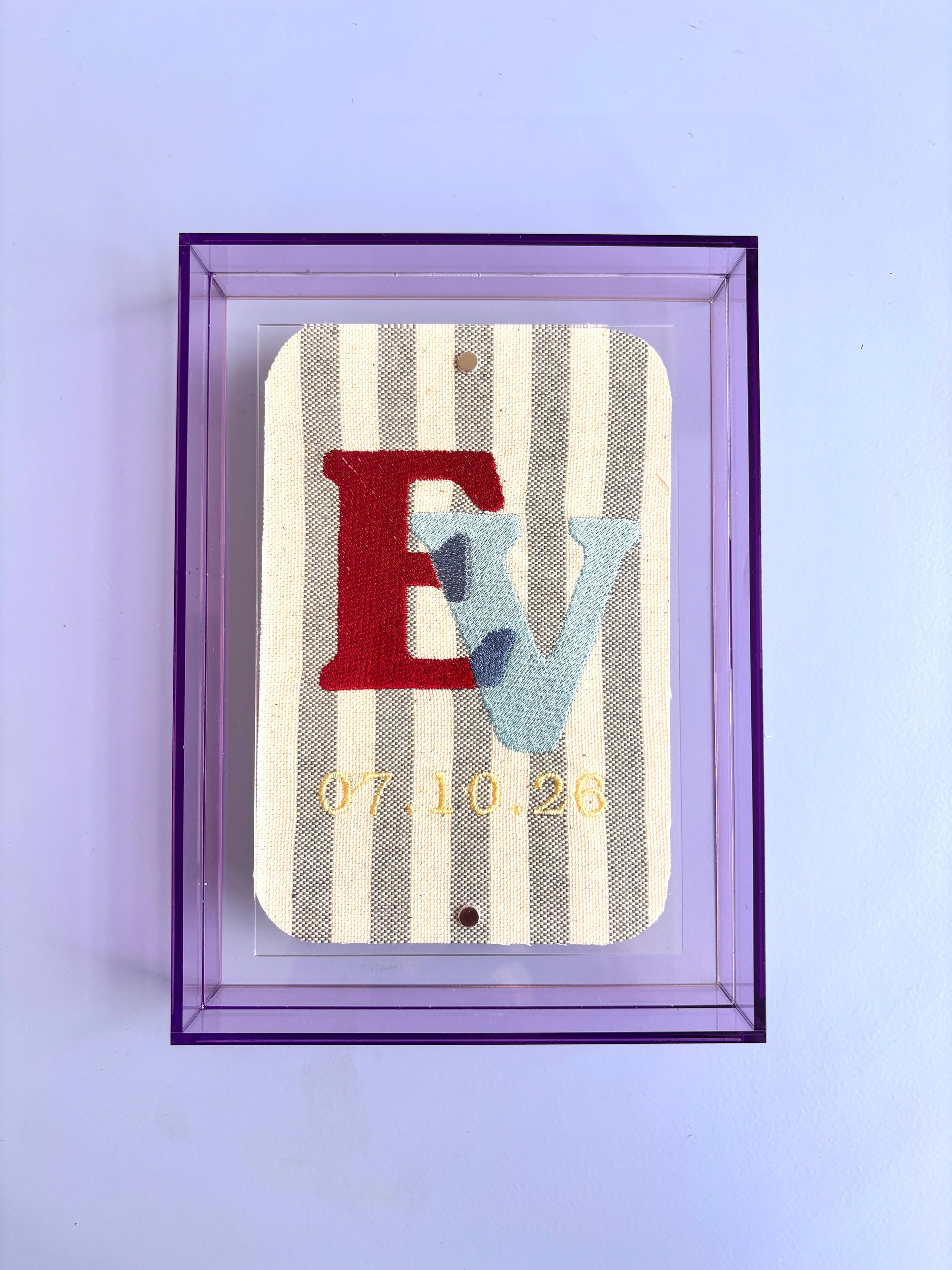 The Keepsake Initials - Rouge & Blue