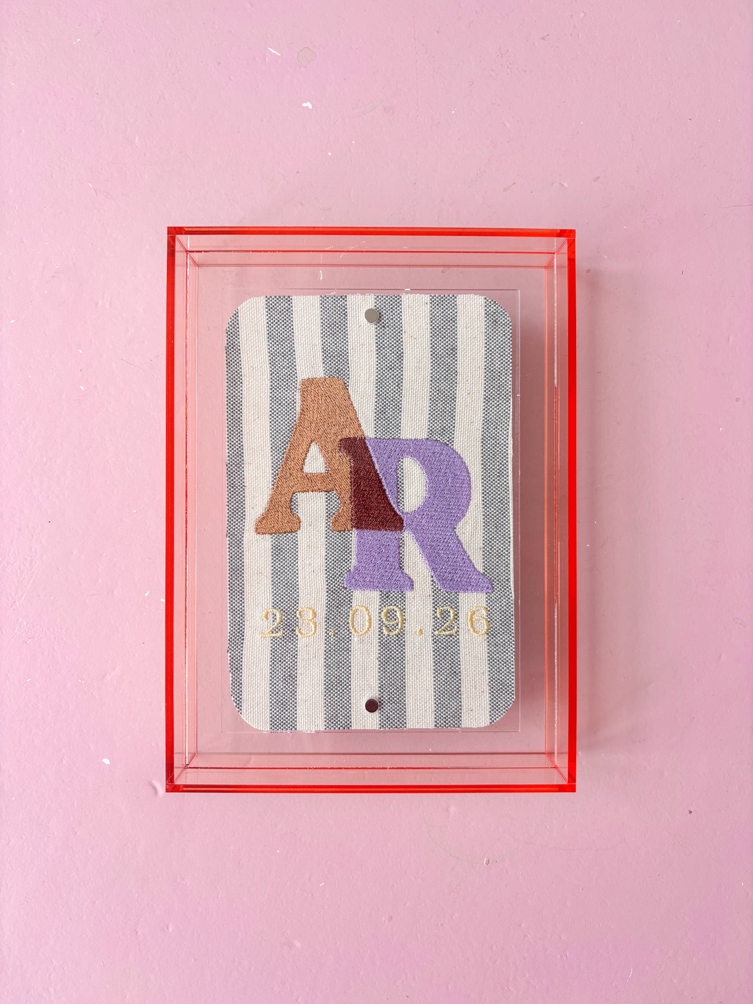 The Keepsake Initials - Cocoa & Lilac