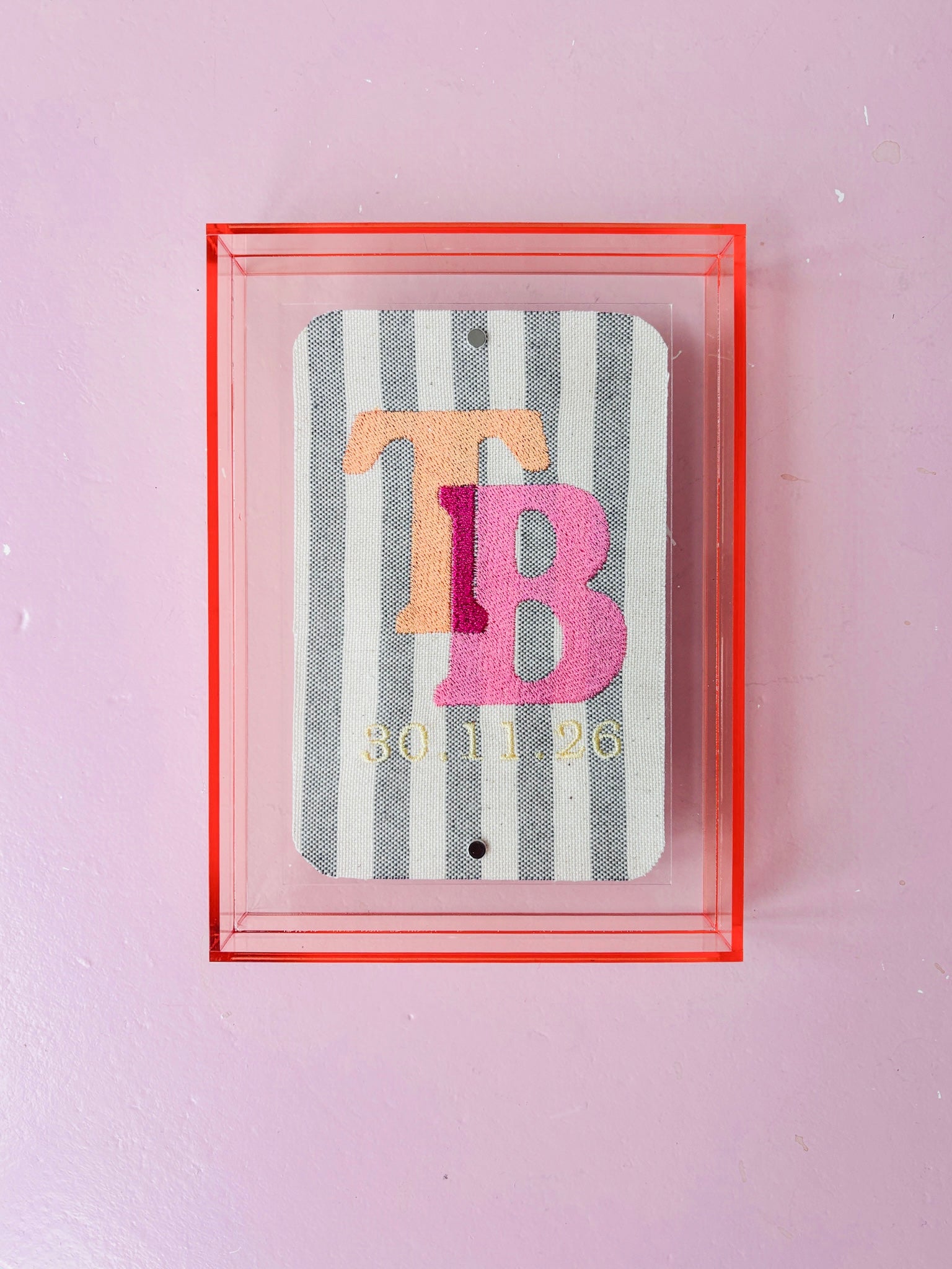 The Keepsake Initials - Poppy Pink
