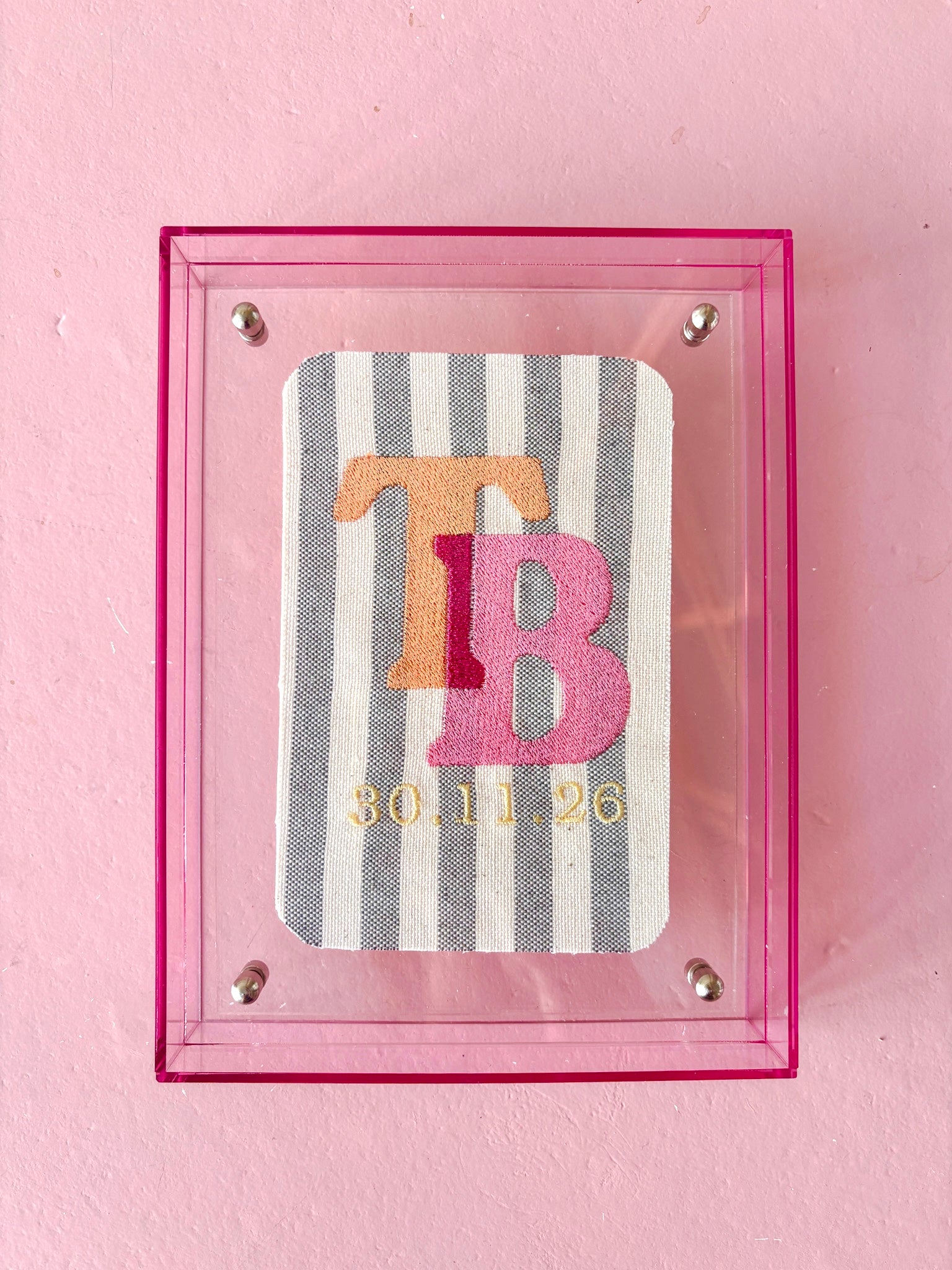 The Keepsake Initials - Poppy Pink