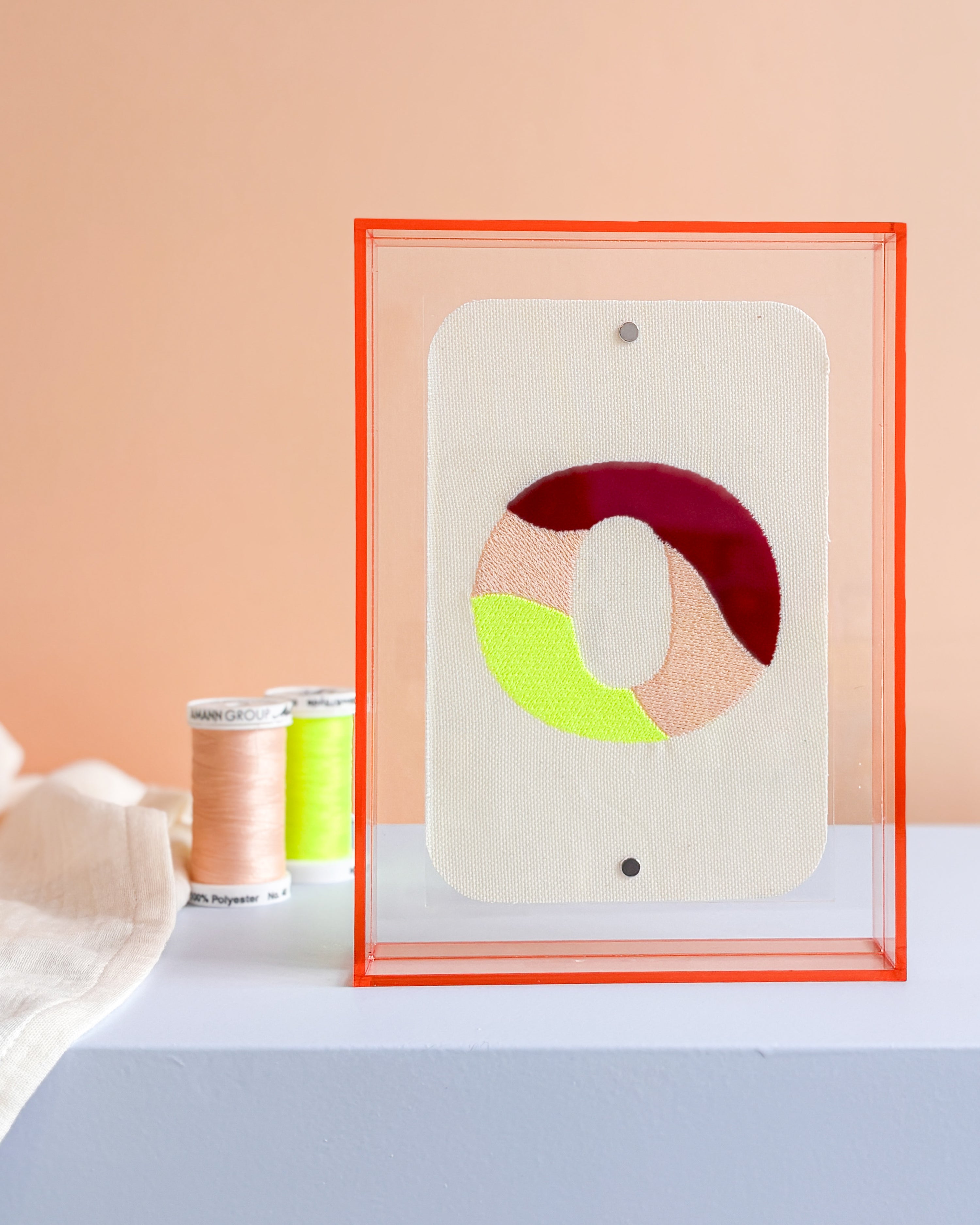 Classic Embroidered Initials - Amber