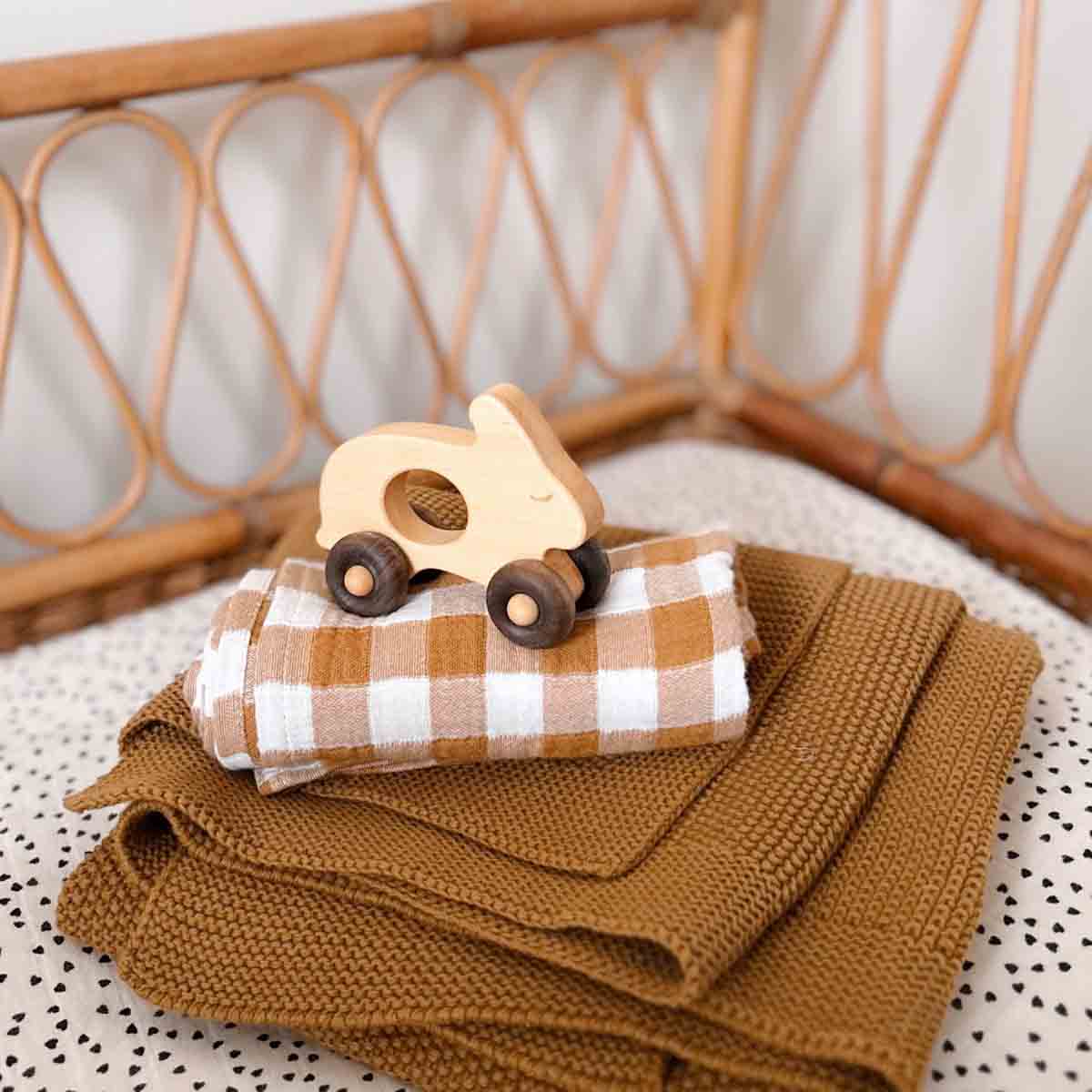 Hydrofiele wikkeldoek - Vichy Caramel