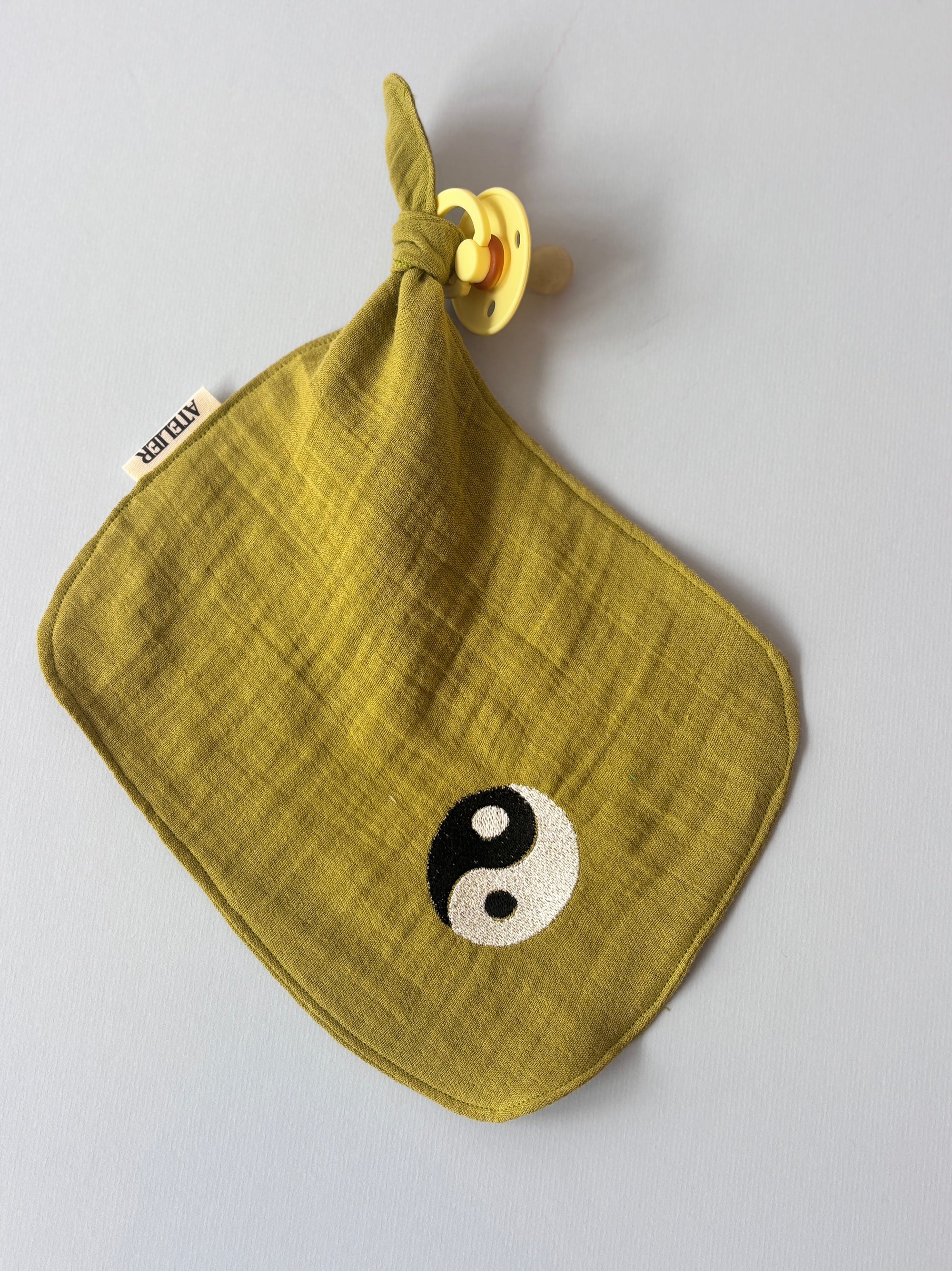 Speendoekje Warm groen - Ying Yang