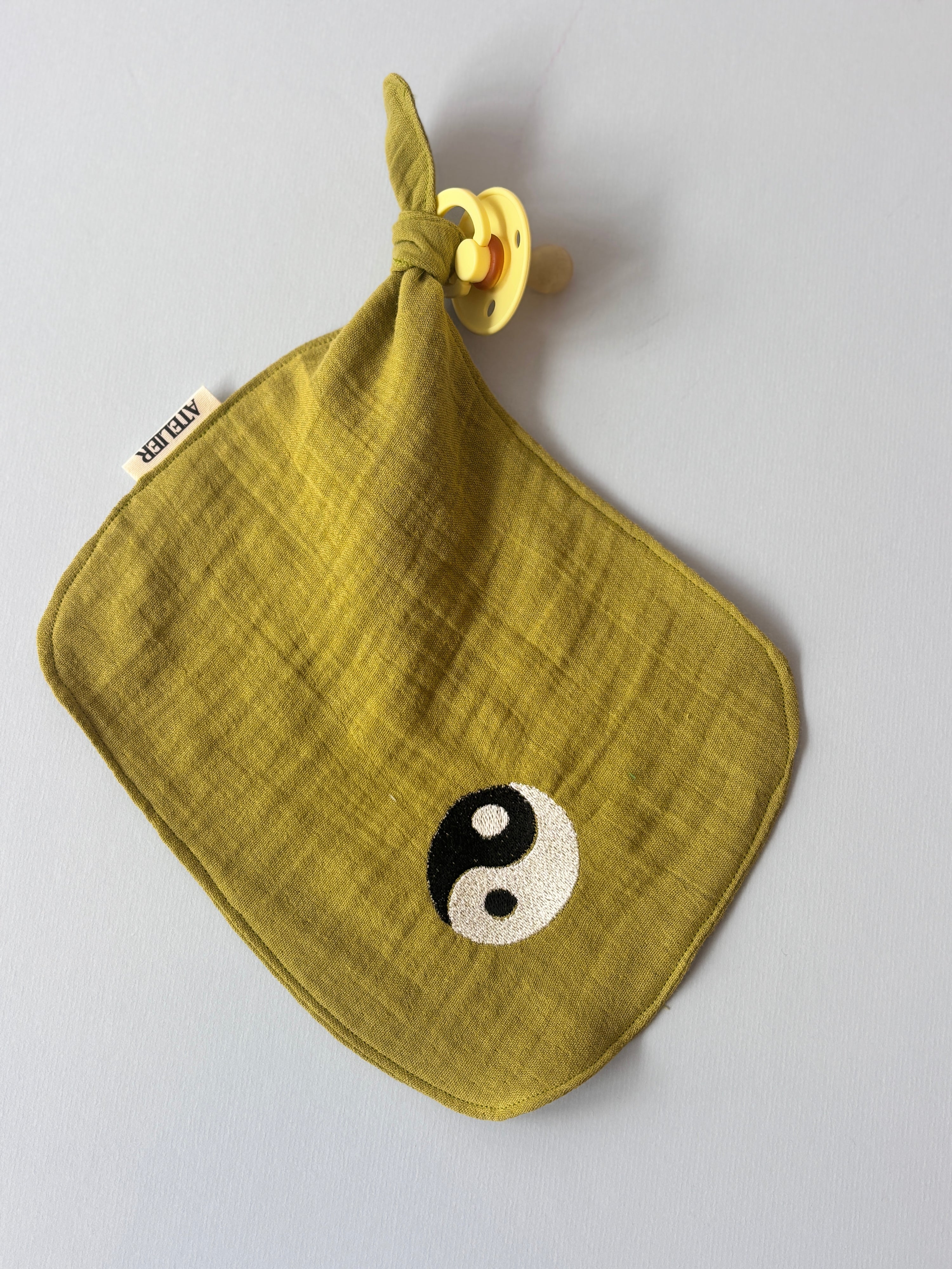 Speendoekje Warm groen - Ying Yang