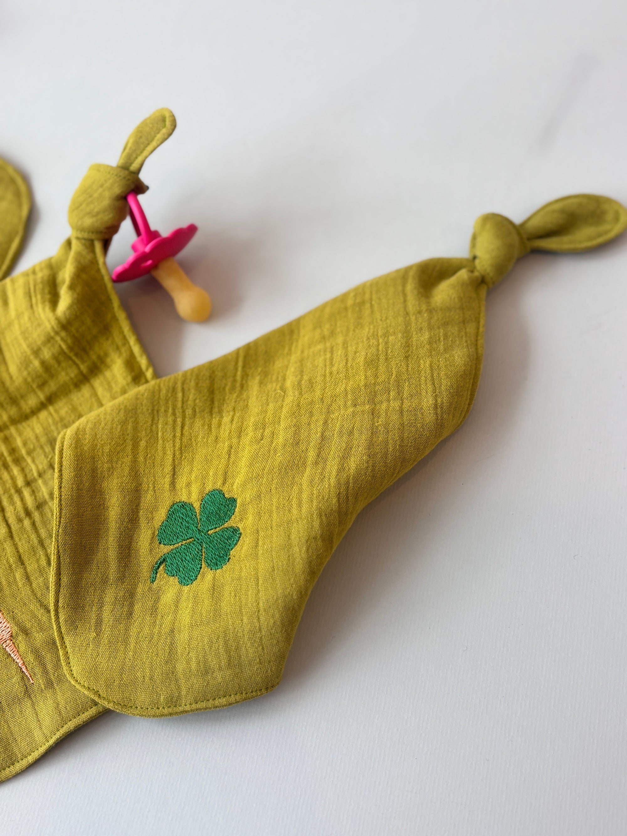 Speendoekje Warm groen - Klavertje